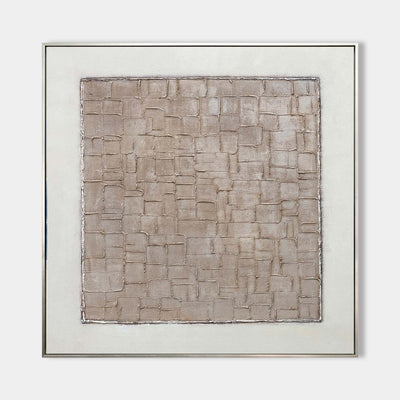Modern Beige Abstract Art Painting Beige Minimal Painting Modern Abstract Art | Artexplore