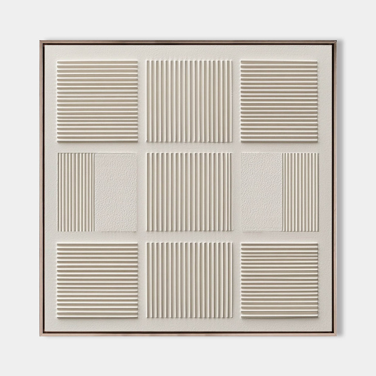 Large Beige Canvas Art Textured Wall Art Wabi-sabi Minimalist Plaster Wall Art For Livingroom