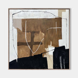 Brown Beige Abstract Minimal Art Painting Brown painting Modern Abstract Art | Artexplore