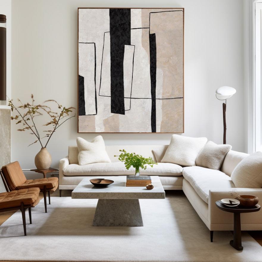 Minimalist Geometric Painting #ABAV33