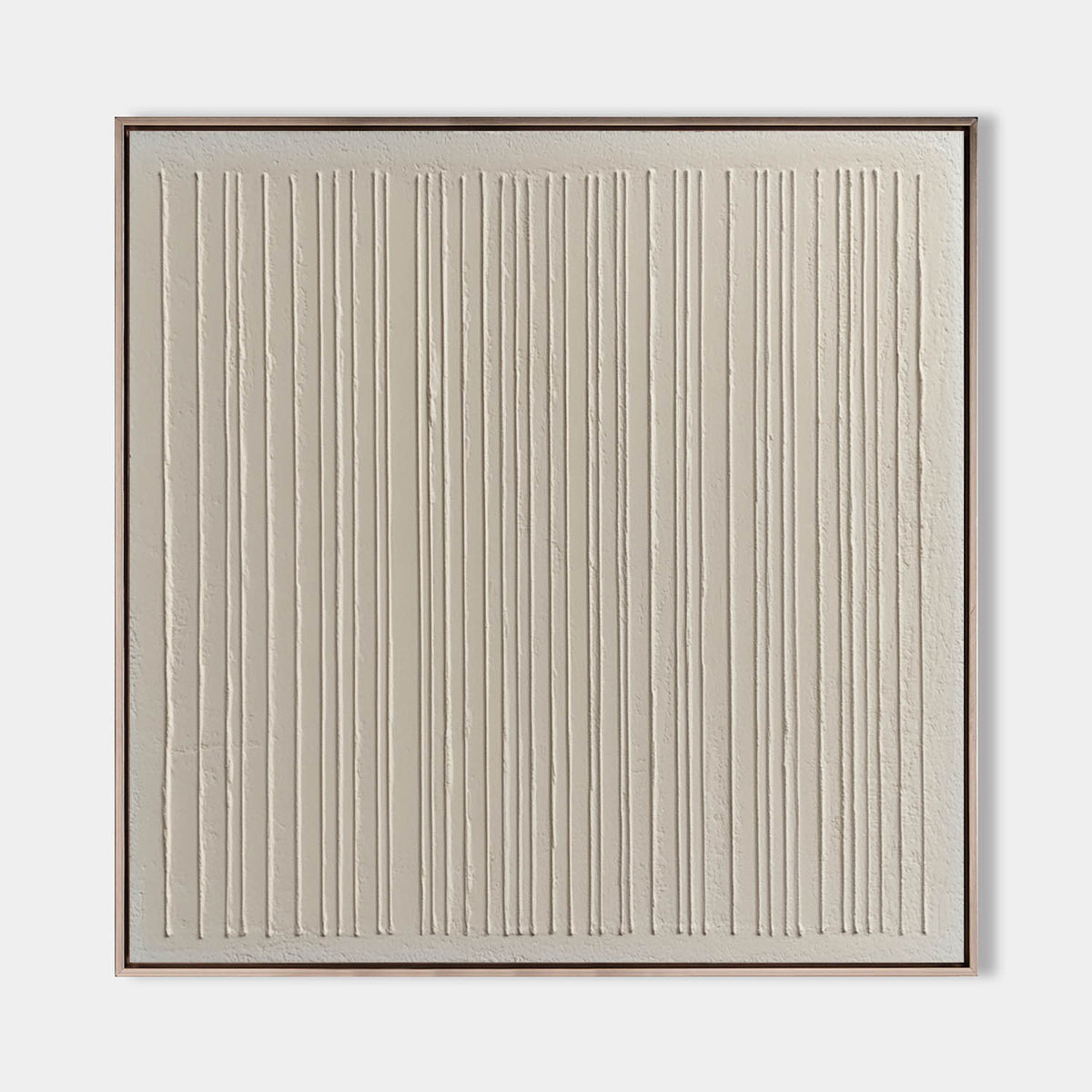 Wabi-sabi Beige Wall Art Beige Textured Painting Large Minimalist Plaster Wall Art For Livingroom
