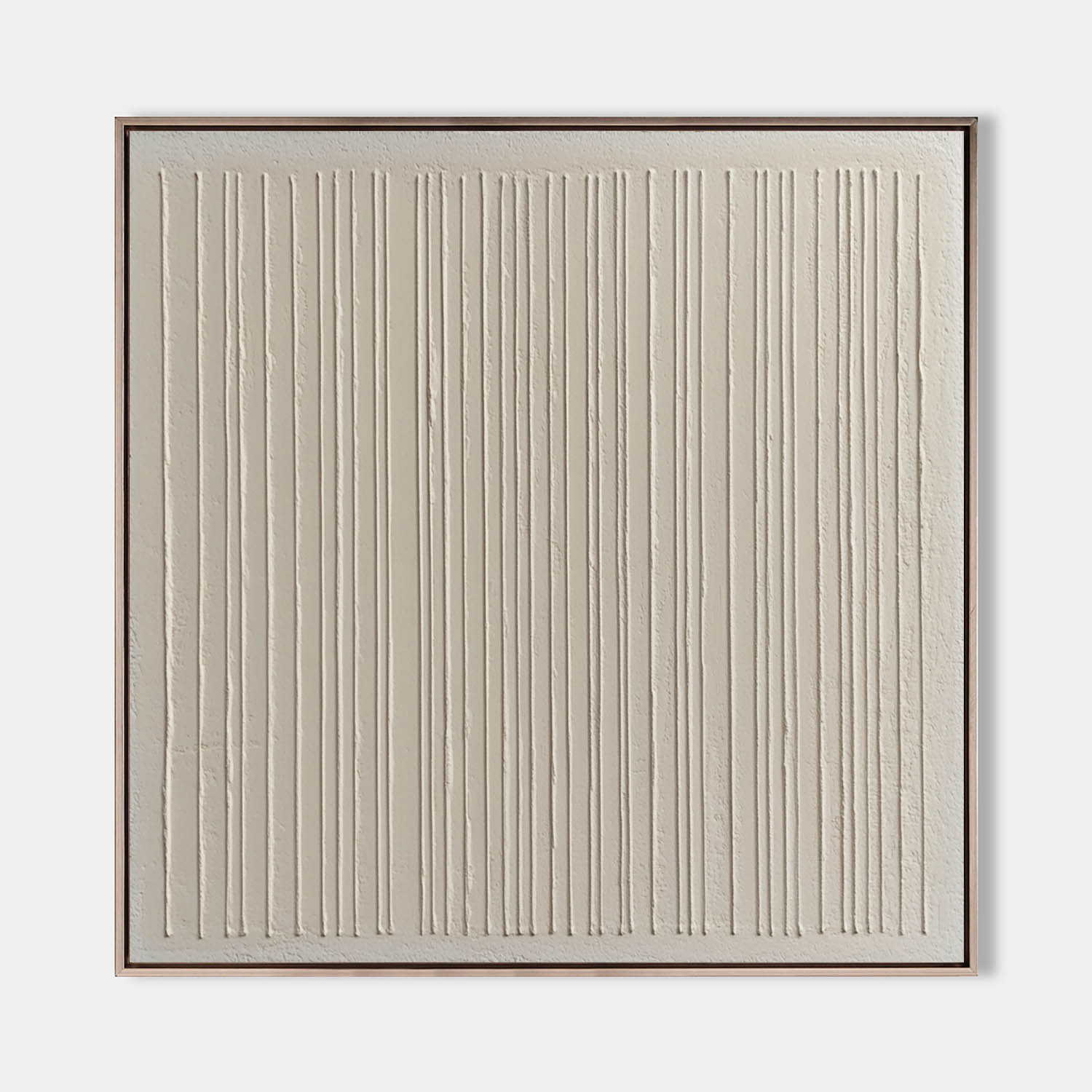 Wabi-sabi Beige Wall Art Beige Textured Painting Large Minimalist Plaster Wall Art For Livingroom