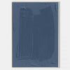 Blue 3D Textured Painting Blue 3D Minimalist Painting Large Blue Abstract Painting