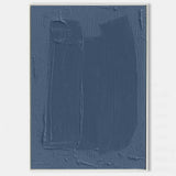 Blue 3D Textured Painting Blue 3D Minimalist Painting Large Blue Abstract Painting