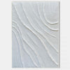 3D White Plaster Wall Art Textured Art White Plaster Wall Art White Abstract Minimalist Painting