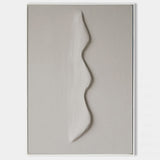 Modern White Plaster Wall Art Plaster Painting  Wabi-sabi Textured Canvas Painting For Sale