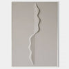 Wabi-sabi Beige Plaster Painting Minimalist Abstract Art Off White Minimalist Plaster Wall Art
