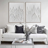 3D White Abstract Art Minimalist Art Large Abstract Modern Minimal Wall Art For Sale