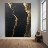 Modern Black And Gold Wall Art Luxury Modern Wall Art Black Texture Art Original Oil Paintings