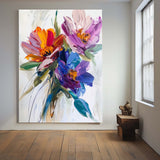 Large Framed Art Flowers Colourful Art Paintings For Wall Custom Canvas Paintings