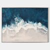 Extra Large Beach Canvas Art Abstract Coastal  Wall Art Modern Seascape Paintings