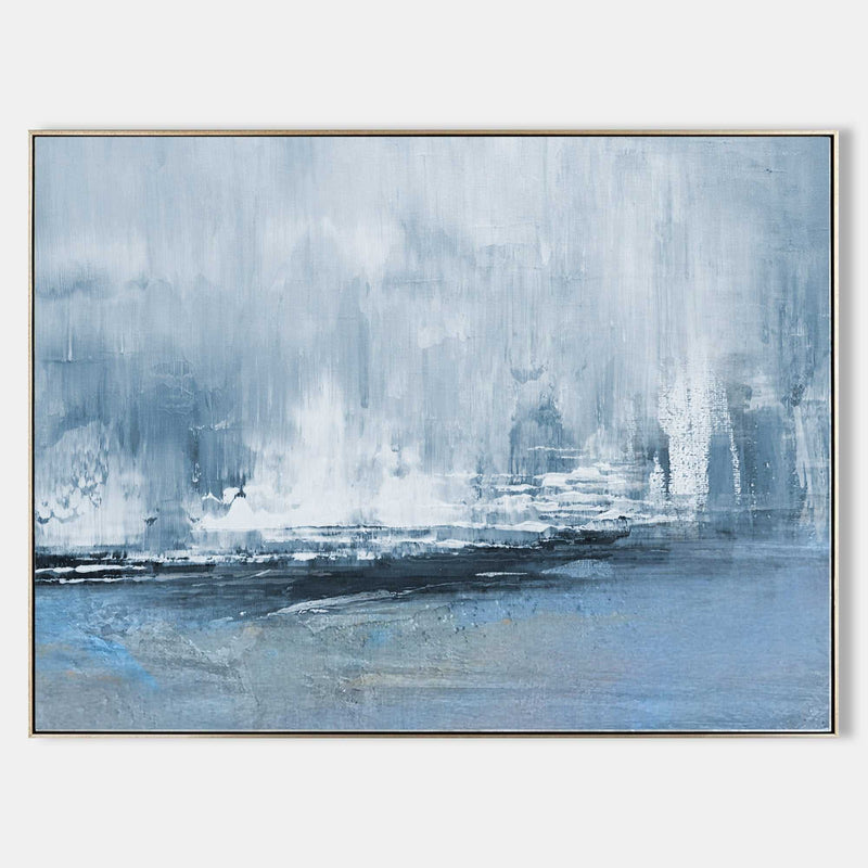 oversized coastal wall art Acrylic Seascape Paintings Modern Landscape Wall Art Abstract Painting For Living Room