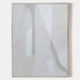  white minimalist artwork abstract oil painting modern paintings for living room
