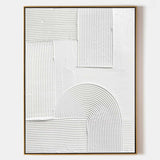white minimalist painting abstract acrylic art white rich textured wall art canvas wall art for living room