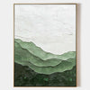 Lage Green Handmade Wall Art Minimalist Green Textured Painting Abstract Painting for Livingroom