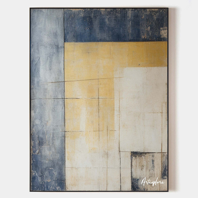 Wabi-Sabi Beige Minimalist Wall Art, Japandi Interior Painting Large Abstract Canvas Wall Art