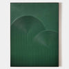 Large Dark Green Textured Abstract Art Painting,Green Rich Textured Wall Art,Minimalist Green Apartment Decor
