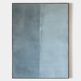 Modern Blue Abstract Painting Large Blue Textured Painting on Canvas Minimalist Abstract Wall Art For Livingroom