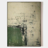 Wabi Sabi Green Painting Green Canvas Wall Art Green Minimalist Wall Art For Sale