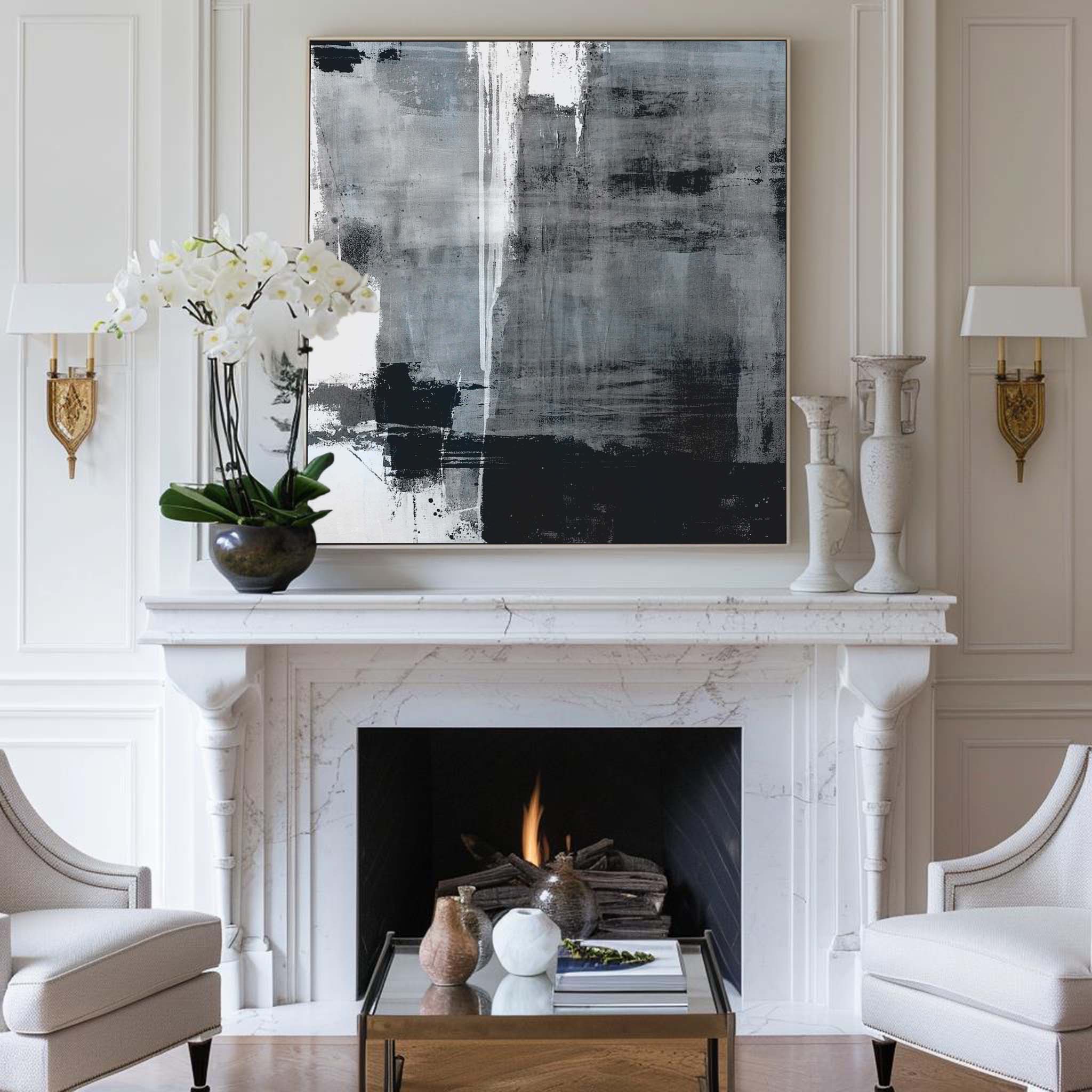 Big Canvas Painting Contemporary Abstract Modern Paintings For Living Room