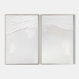 3D White Textured Abstract Art Minimalist Art Large Abstract Modern Minimal Wall Art For Sale