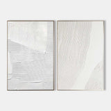 3D White Textured Abstract Art Minimalist Art Large Abstract Modern Minimal Wall Art For Sale