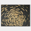 Black And Gold Minimalist Painting Modern Abstract Art Large Canvas Wall Art Horizontal Art 