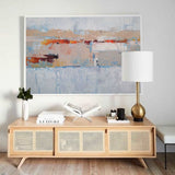 Acrylic Abstract Landscape Painting Extra Large Contemporary Abstract Painting On Canvas Grey Abstract Painting 