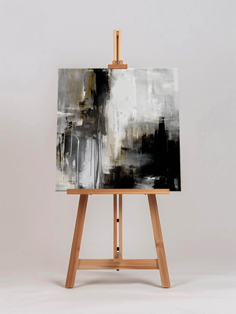 Black And Grey Abstract Art Extra Large Square Abstract Art Huge Canvas Art