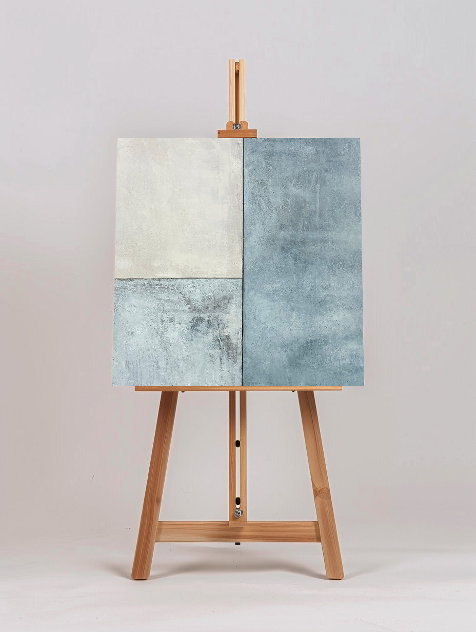 Modern Blue And White Abstract Art On Canvas Large Custom Blue Acrylic Canvas Paintings Modern Home Decor