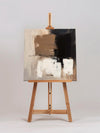 Wabi Sabi Brown Wall Art Contemporary Artwork Black Brown Abstract Painting Rich Textured Art