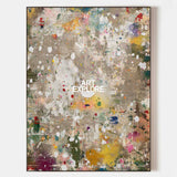 Modern Abstract Art With Textured Mosaic Effect For Living Room Decor