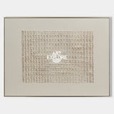 Original Wabi Sabi Art Beige Geometric Textured Painting For Modern Home Decor
