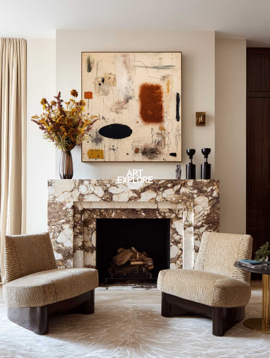 Original Square Canvas Art Blending Modern And Abstract Styles For Any Room