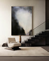 Black And Grey Abstract Wall Art Large Acrylic Painting Modern Abstract Artwork For Livingroom