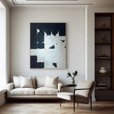Extra Large Canvas Wall Art, Black and White Wall Art,Original Wall Art Oil Painting For Sale