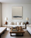 Large White And Beige Artwork Oversized Framed Wall Art X Large Wall Art