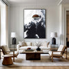 Black And White Abstract Painting Large Acrylic Wall Art Textured Abstract Art