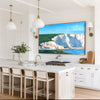 White Cliff Horizontal Oil Painting For Wall Landscape Art Seaside Art on Canvas Large  Apartment Decor