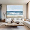 Oversized Beach Acrylic Paintings On Canvas Large Blue Textured Landscape Oil Paintings  Artwork Minimalist Apartment Decor