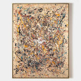 Original Abstract Expressionist Painting With Dynamic Lines For Modern Living Room Decor