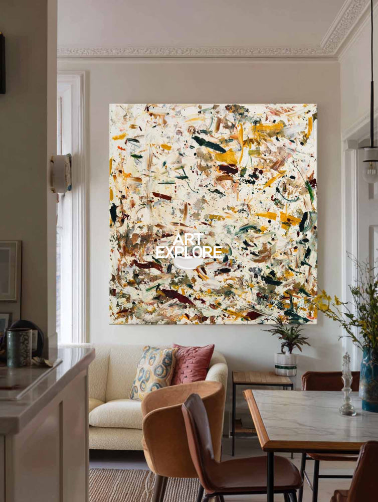 Modern Textured Abstract Art With Vibrant Colors For Contemporary Home Decor