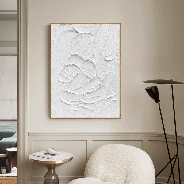 white Textured canvas art white 3D Textured art white textured wall art white abstract art painting white abstract painting white abstract wall art