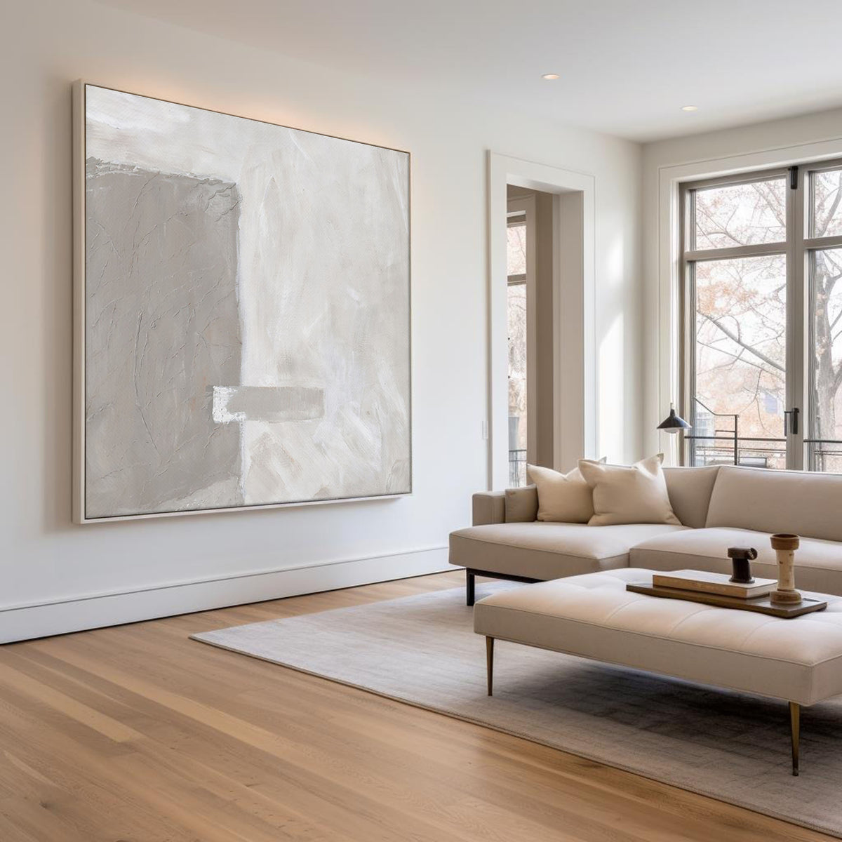 Brown Minimalist Abstract Art #ABAS05