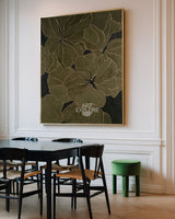 Abstract Botanical Wabi-Sabi Art for Large Walls, Handmade Oil Painting | ArtExplore