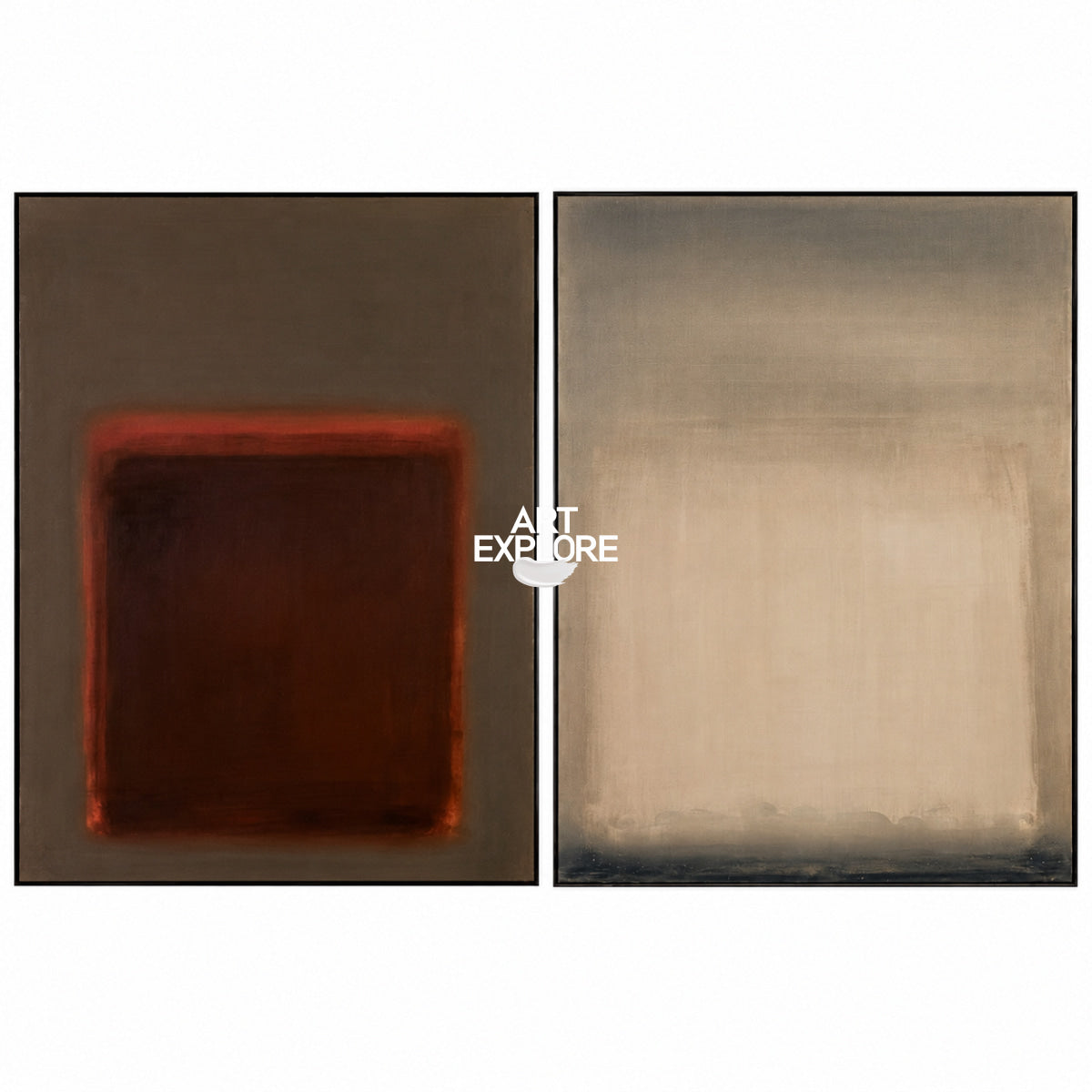 Set of 2 Minimalist Art #ABAO82