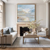 Abstract Sunset Seascape Wall Art – Large Canvas for Minimalist Home & Office Spaces