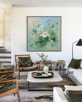 ArtExplore Large Handmade Abstract Landscape for Lounge Wall