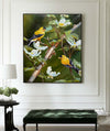 ArtExplore Modern Hummingbird Oil Painting – Vertical Handmade Canvas for Home Decor
