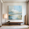 ArtExplore Modern Landscape Wall Art – Oversized Handmade Blue Seascape Canvas for Large Space Home DecorationArtExplore Modern Landscape Wall Art – Oversized Handmade Blue Seascape Canvas for Large Space Home Decoration